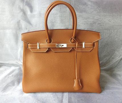 エルメス スーパーコピー 憧れのBIRKIN35☆GOLD トゴ シルバー金具　安心の国内配送6060714